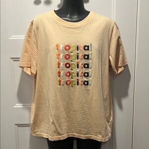 Scotch & Soda Cream Tropical Tee